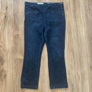 Pilcro Anthropologie Women's High Rise Denim Legging Dark Wash Blue Size 32